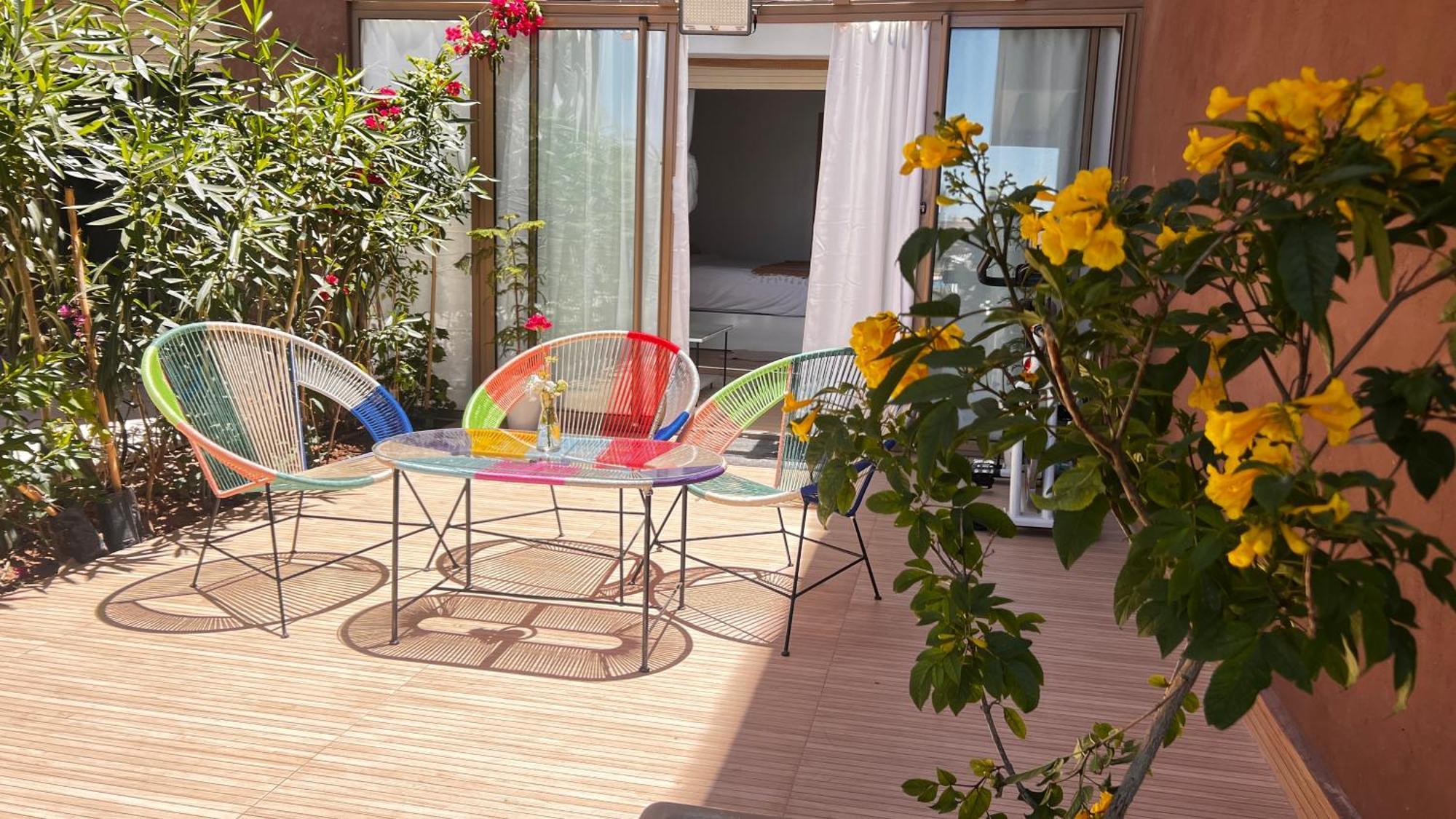 Appartement De Luxe Avec Jardin Vue Sur La Piscine Golf Securise 24H Sur 24 A 5 Minutes De L Aeroport 마라케시 외부 사진